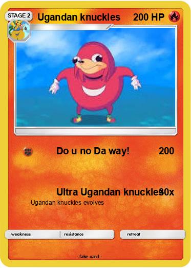 Pokemon Ugandan knuckles
