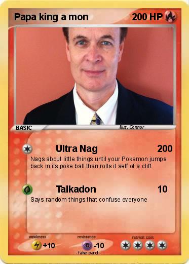 Pokemon Papa king a mon