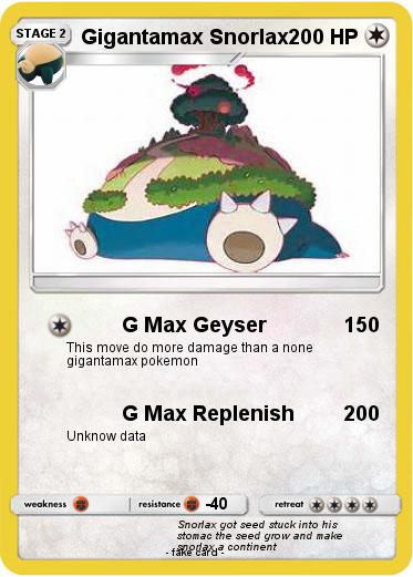 Pokemon Gigantamax Snorlax