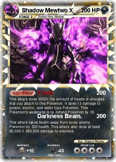 Pokemon Shadow Mewtwo X