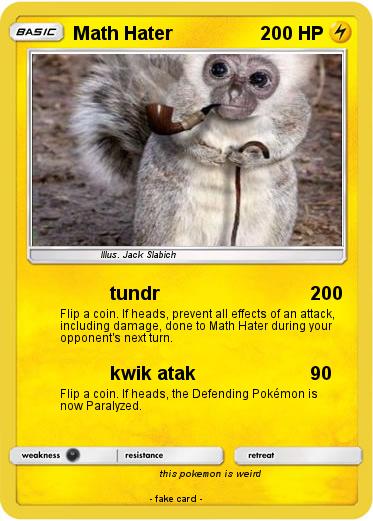 Pokemon Math Hater