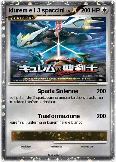 Pokemon kiurem e i 3 spaccini
