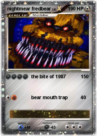 Pokemon nightmear fredbear