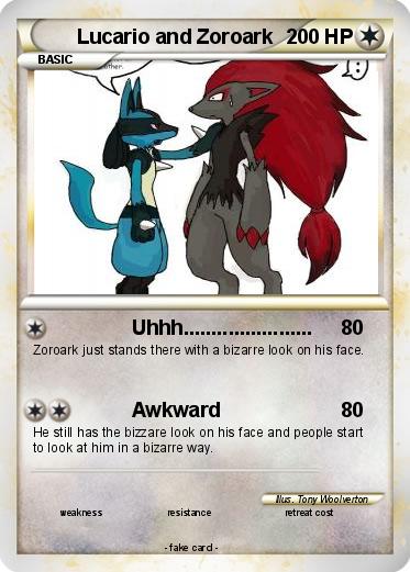 Pokemon Lucario and Zoroark