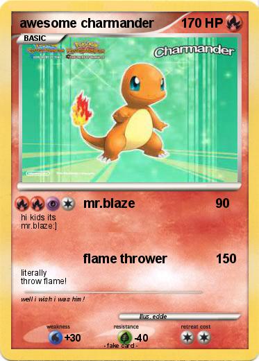 Pokemon awesome charmander
