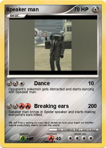 Pokemon Speaker man