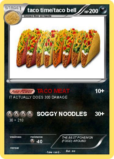 Pokemon taco time/taco bell