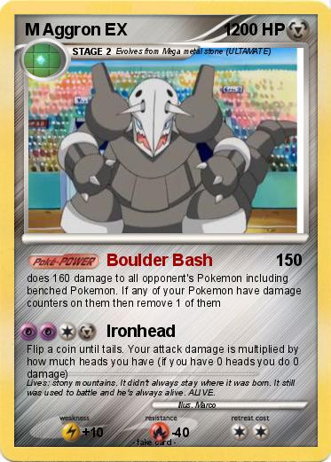 Pokemon M Aggron EX                     1