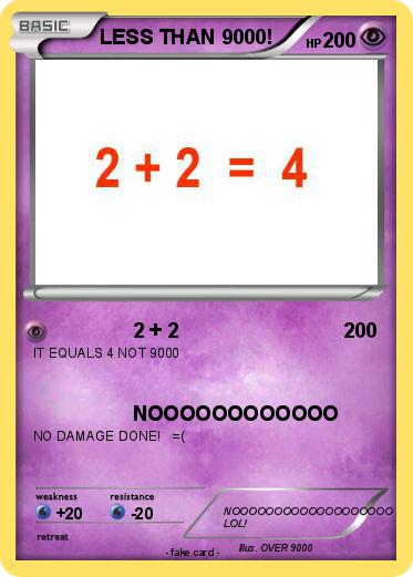 Pokemon LESS THAN 9000!