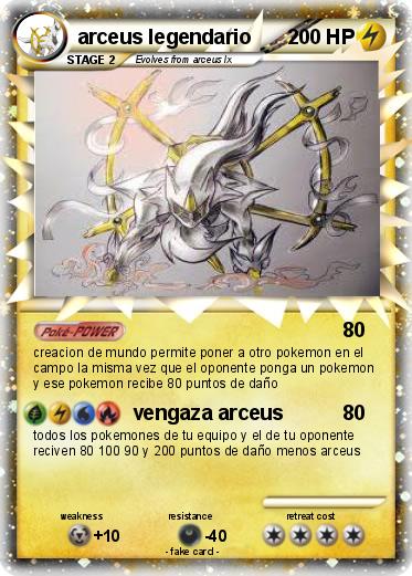 Pokemon arceus legendario