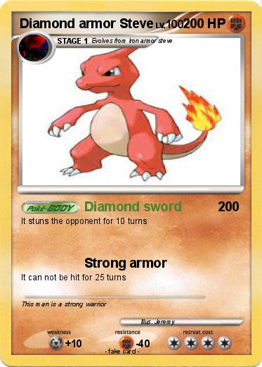 Pokemon Diamond armor Steve