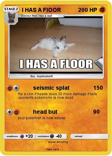 Pokemon I HAS A FIOOR