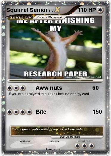 Pokemon Squirrel Senior