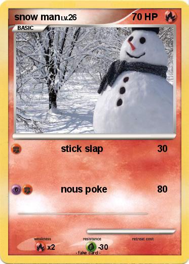 Pokemon snow man
