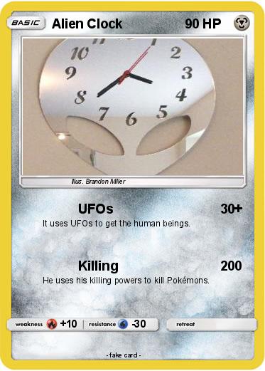 Pokemon Alien Clock