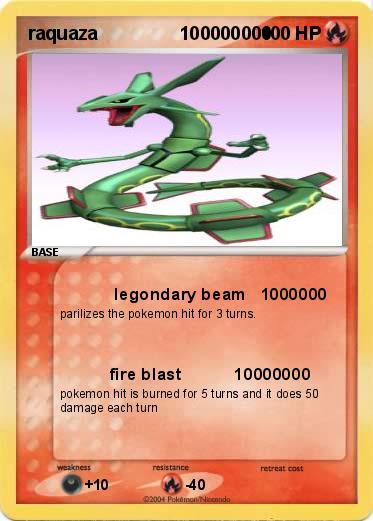 Pokemon raquaza                100000000