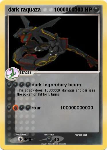 Pokemon dark raquaza         1000000000