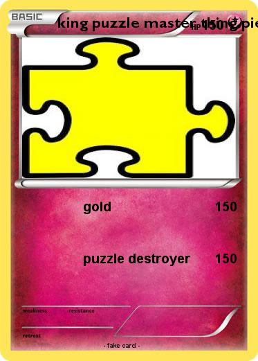 Pokemon king puzzle master thing piece