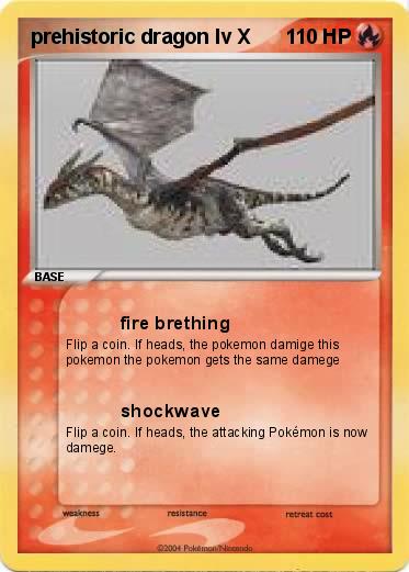 Pokemon prehistoric dragon lv X