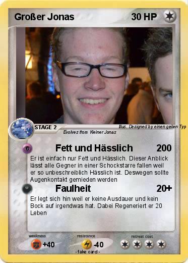 Pokemon Großer Jonas