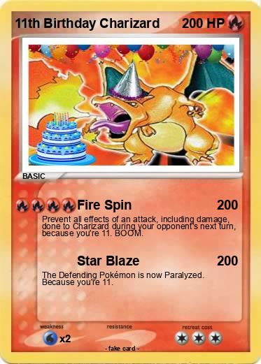 Pokemon 11th Birthday Charizard