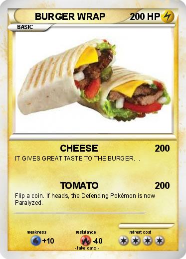 Pokemon BURGER WRAP