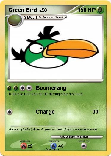 Pokemon Green Bird