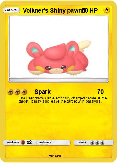 Pokemon Volkner's Shiny pawmi