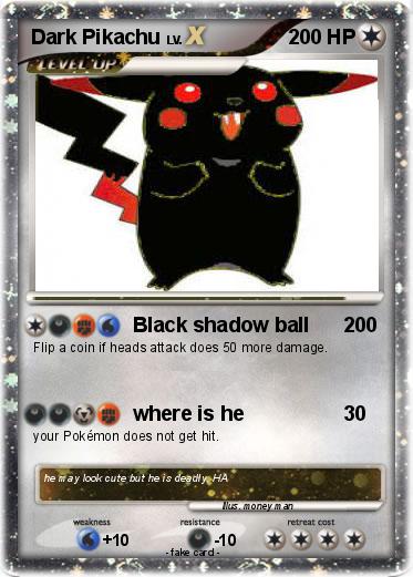 Pokemon Dark Pikachu