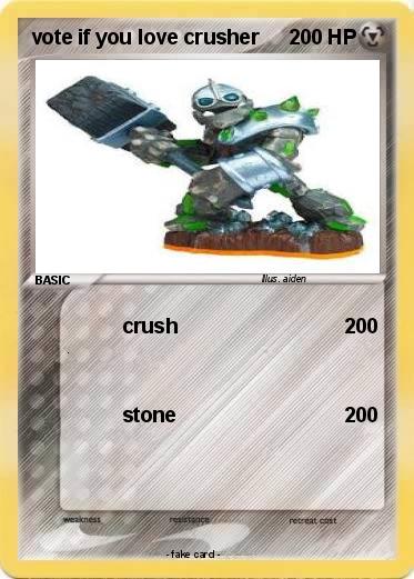Pokemon vote if you love crusher