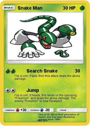 Pokemon Snake Man