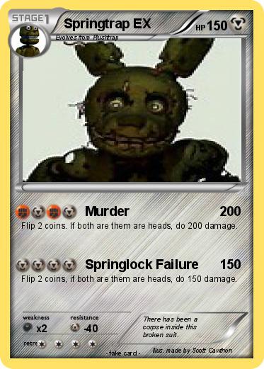 Pokemon Springtrap EX