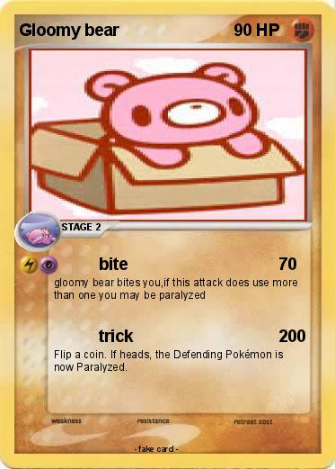 Pokemon Gloomy bear