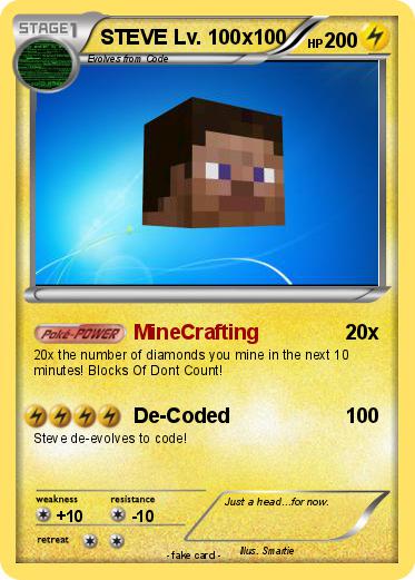 Pokemon STEVE Lv. 100x100