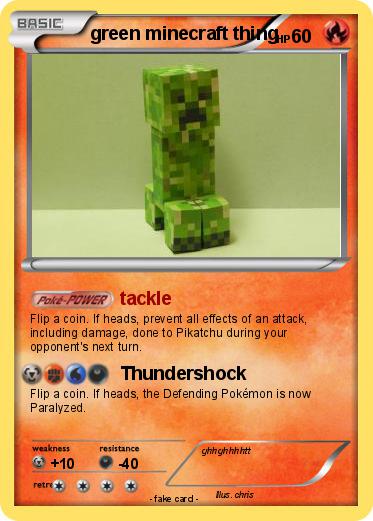 Pokemon green minecraft thing