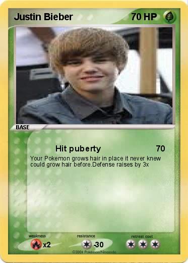 Pokemon Justin Bieber