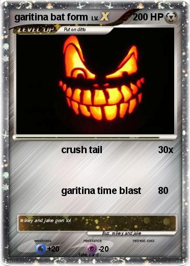 Pokemon garitina bat form
