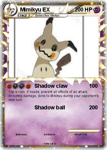 Pokemon Mimikyu EX