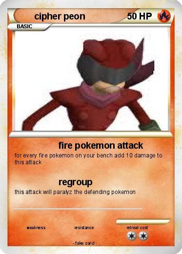 Pokemon cipher peon