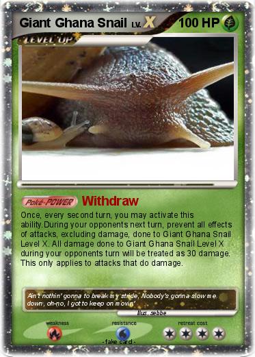 Pokemon Giant Ghana Snail