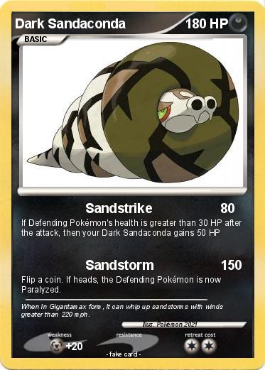 Pokemon Dark Sandaconda