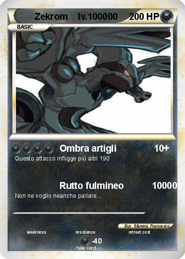 Pokemon Zekrom    lv.100000                                             o