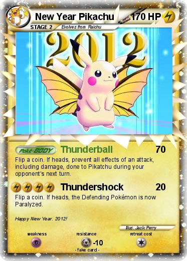 Pokemon New Year Pikachu