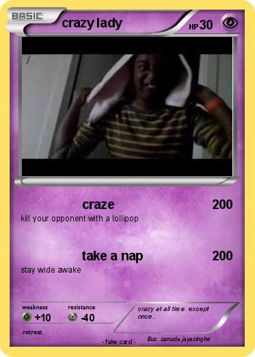 Pokemon crazy lady