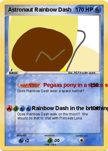 Pokemon Astronaut Rainbow Dash