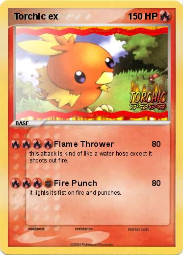 Pokemon Torchic ex