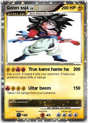 Pokemon Goten ssj4 Pokemon Goten ssj4