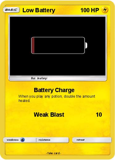 Pokemon Low Battery