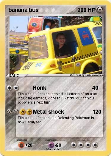 Pokemon banana bus