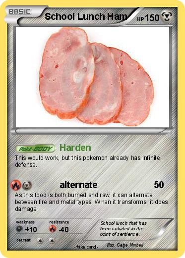 Pokemon School Lunch Ham